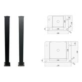 Aluminium Post Inc. Cap